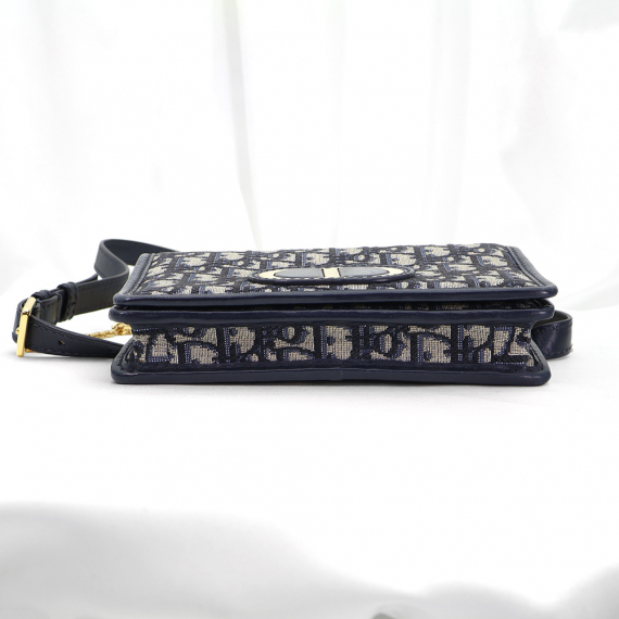 Dior(크리스챤디올) S2086UTZQ_M928 블루 오블리크 자가드 30 몽테인(몽테뉴) 투인원 파우치 벨트백 2WAY