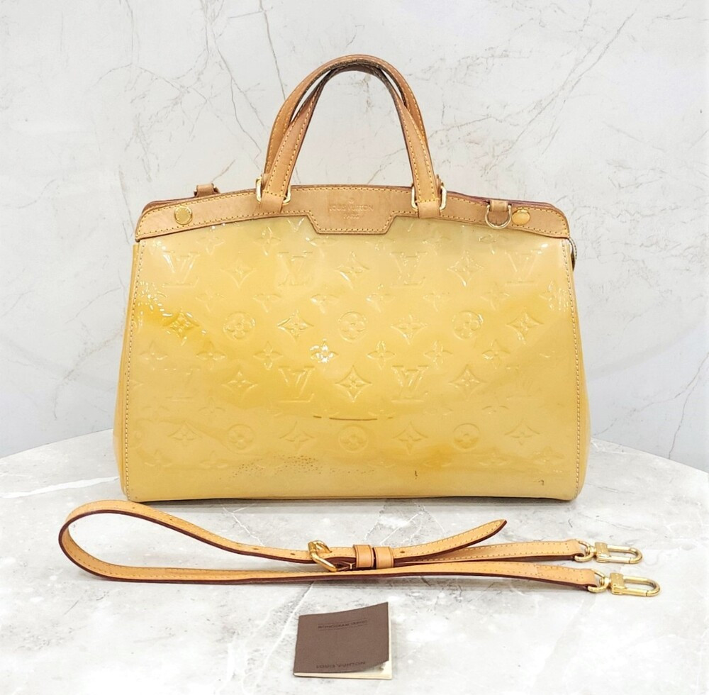 [럭스유] 루이비통 옐로우 모노그램 베르니 토트 숄더백
