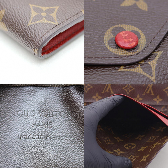 Louis Vuitton(루이비통) M60139 모노그램 캔버스 루즈 조세핀 월릿 장지갑 + 보조파우치