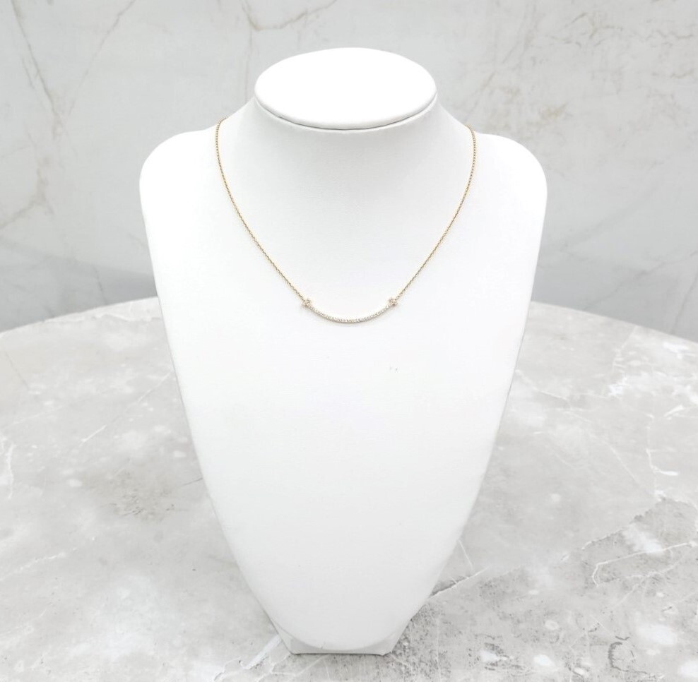 [럭스유] 티파니앤코 다이아 T 스마일 스몰 펜던트 목걸이 34684421