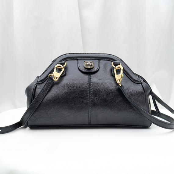 Gucci(구찌) 524620 블랙 레더 르벨 스몰 크로스백