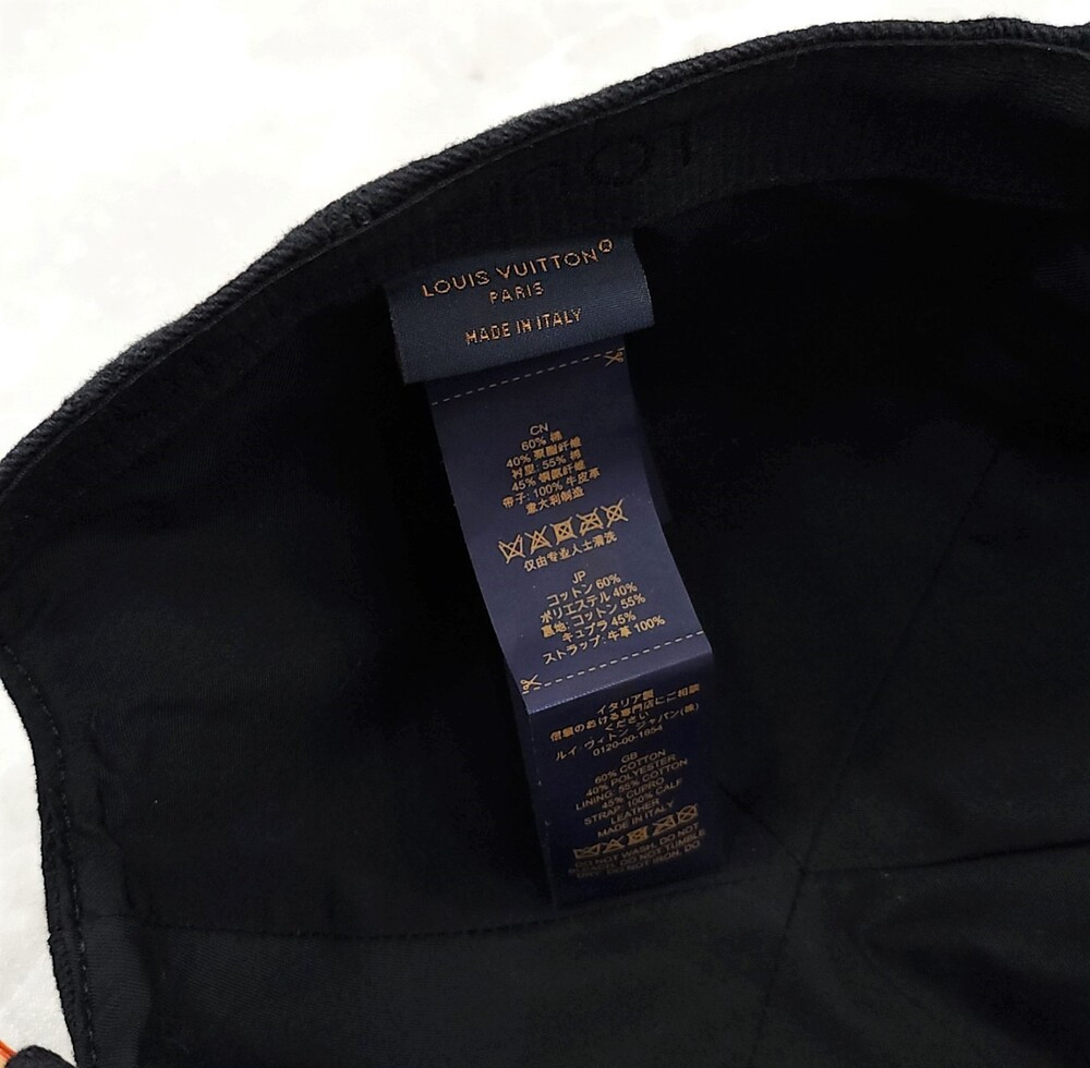 [럭스유] 60 / 루이비통 블랙 모노그램 데님 볼캡