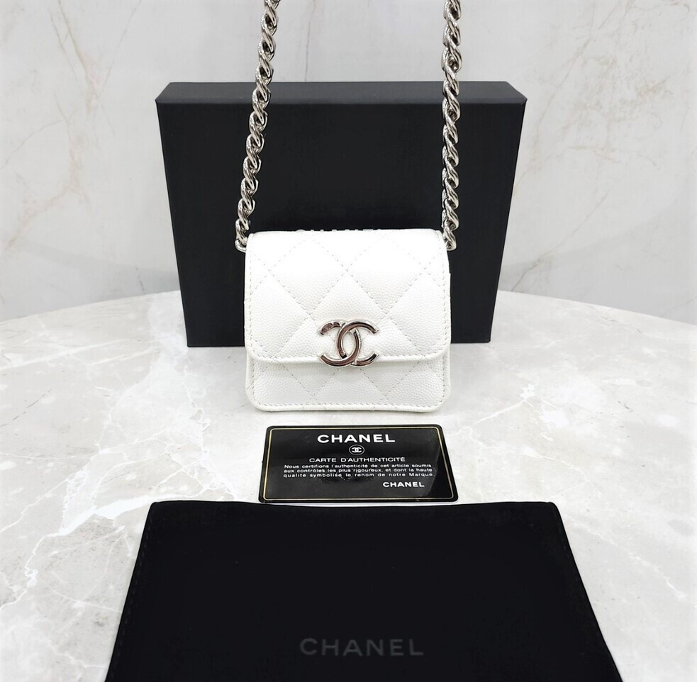 [럭스유] 샤넬 CC로고 캐비어 체인 미니백