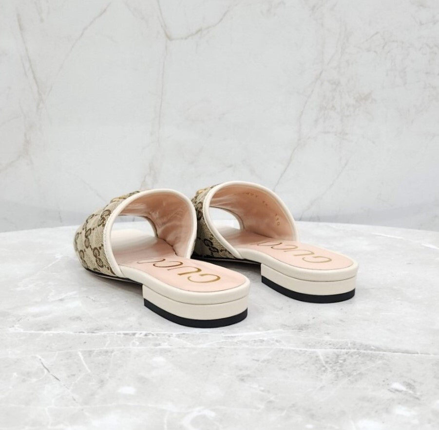 [럭스유] (새상품) 35 / 구찌 GG 마틀라세 슬라이드 샌들 슬리퍼 619893