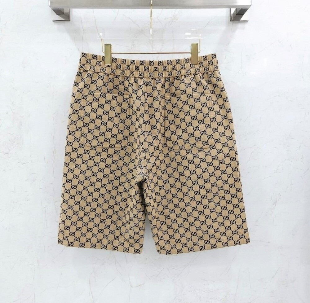 [럭스유] 50 / 구찌 GG 수프림 코튼블렌드 드로스트링 쇼츠 팬츠