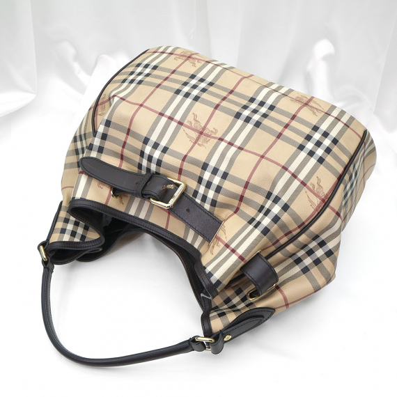Burberry(버버리) 3805009 PVC 헤이마켓 체크 WALDEN 월든 호보 숄더백