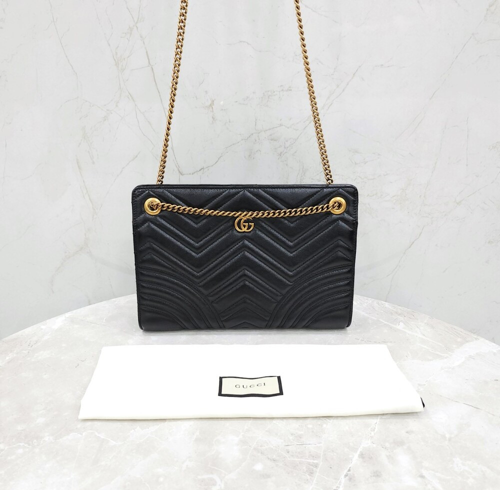 [럭스유] 구찌 GG 마몬트 마틀라세 체인 숄더백