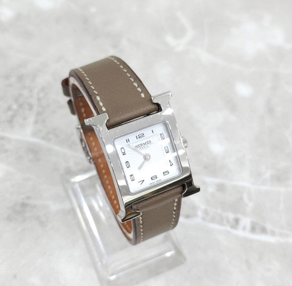 [럭스유] 에르메스 H 아워 스틸 시계 스몰 25mm
