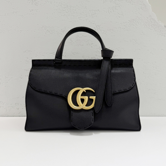 구찌 GG 마몬트 금장 탑핸들 스몰 숄더백 421890