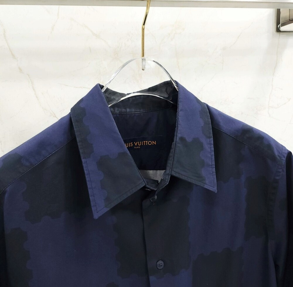 [럭스유] S / 루이비통 LV 다미에 셔츠 1A9GXV