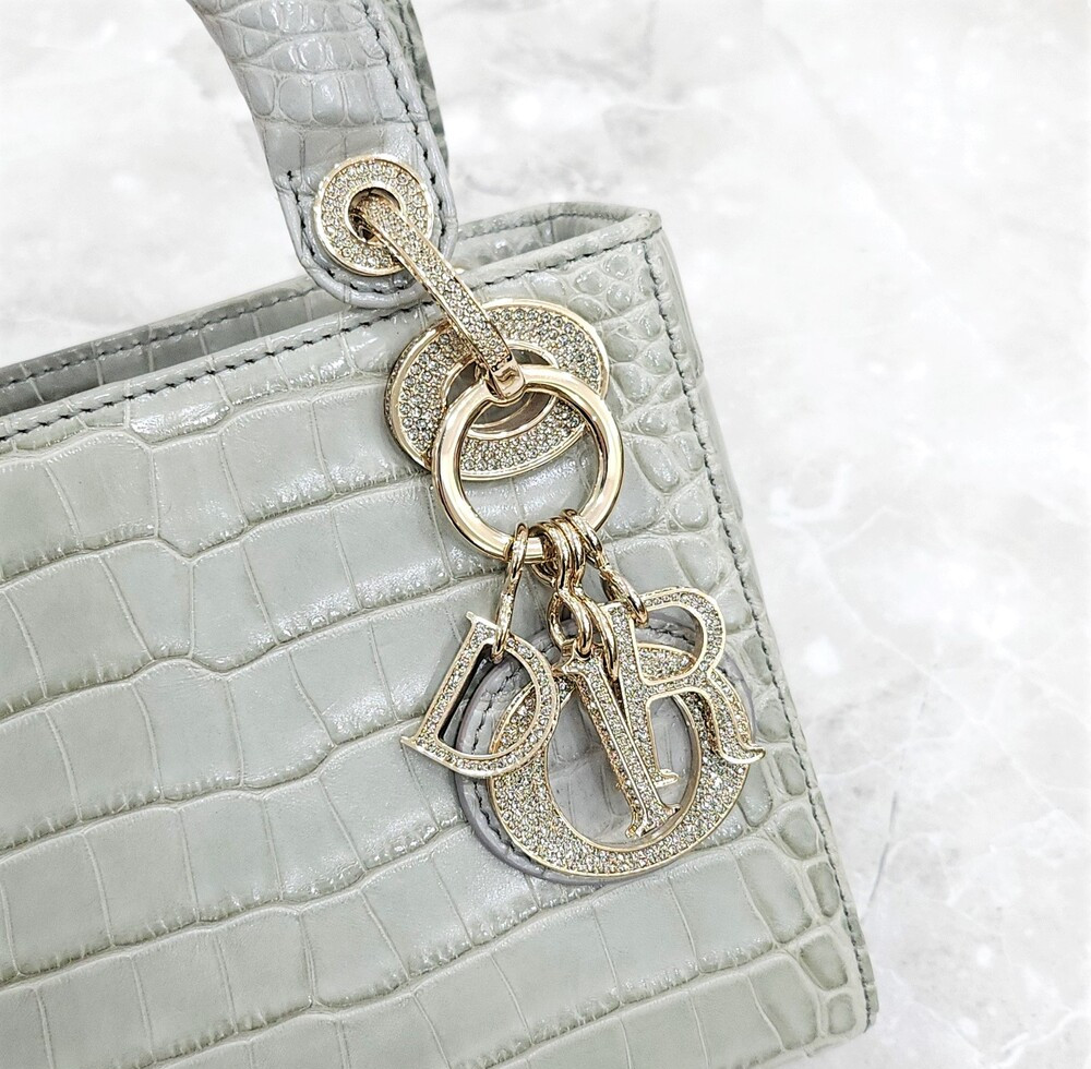 [럭스유] 디올 이그조틱 엘리게이터 레이디 디올 미니