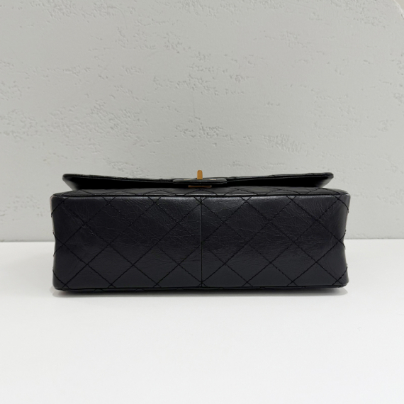 샤넬 2.55 빈티지 카프스킨 금장 라지 플랩 숄더백 19번대 A37587