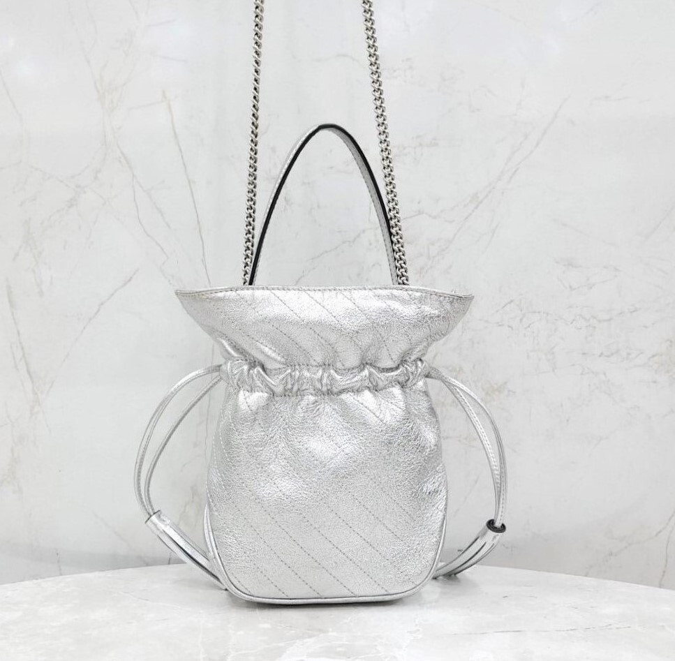[럭스유] 구찌 블론디 실버 미니 버킷백 760313
