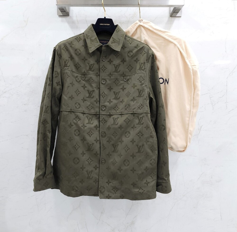 [럭스유] M / 루이비통 모노그램 코튼 오버 셔츠 자켓 1ABNP9
