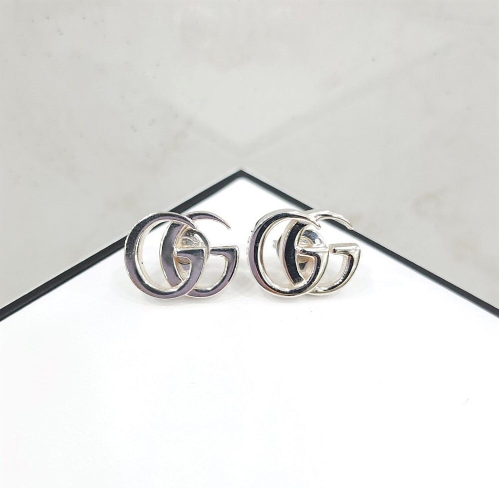 [럭스유] 구찌 GG 마몽 스터드 실버 귀걸이 814919