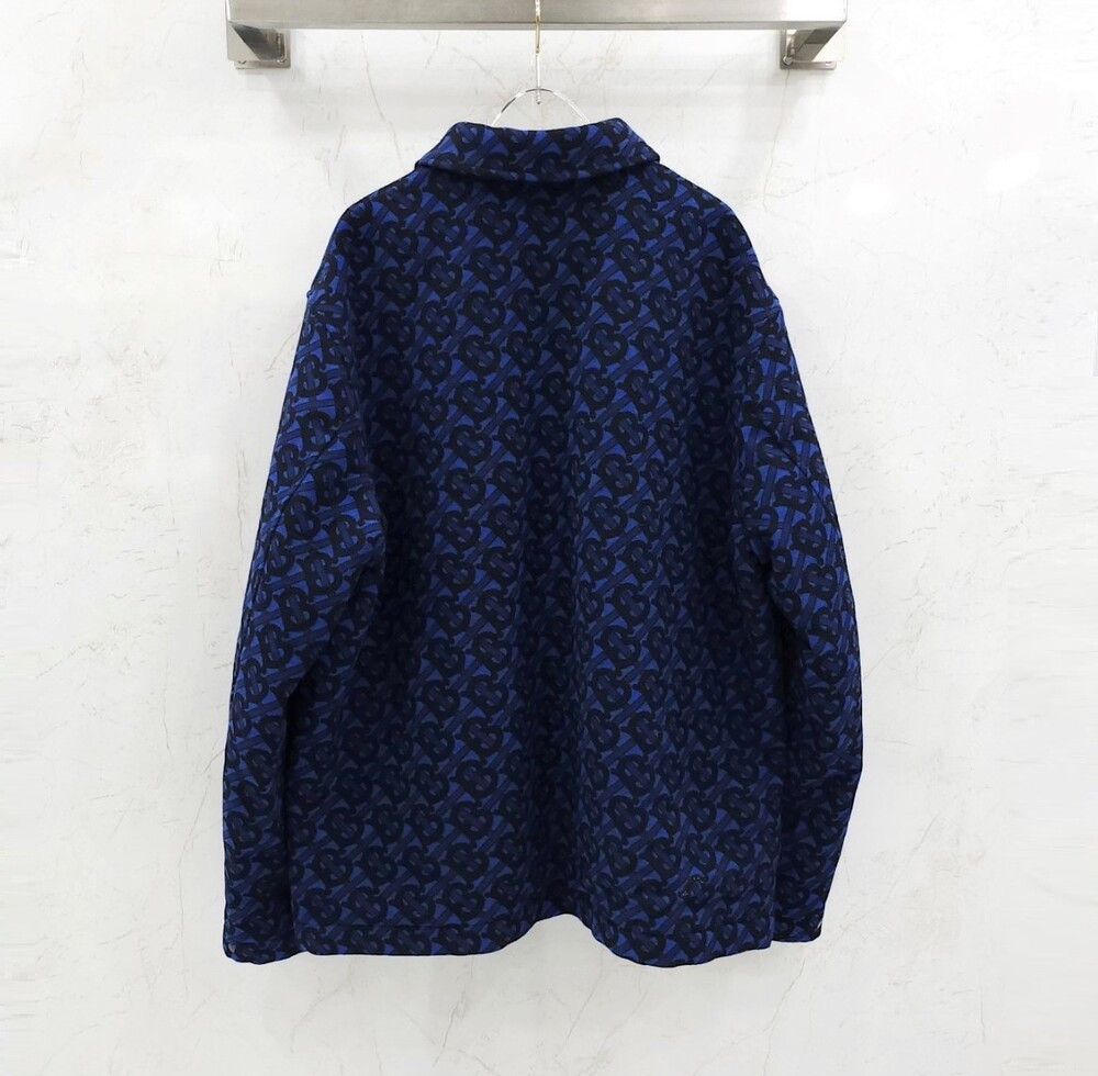 [럭스유] XXL / 버버리 TB 모노그램 울 오버 자카드 자켓 8048700