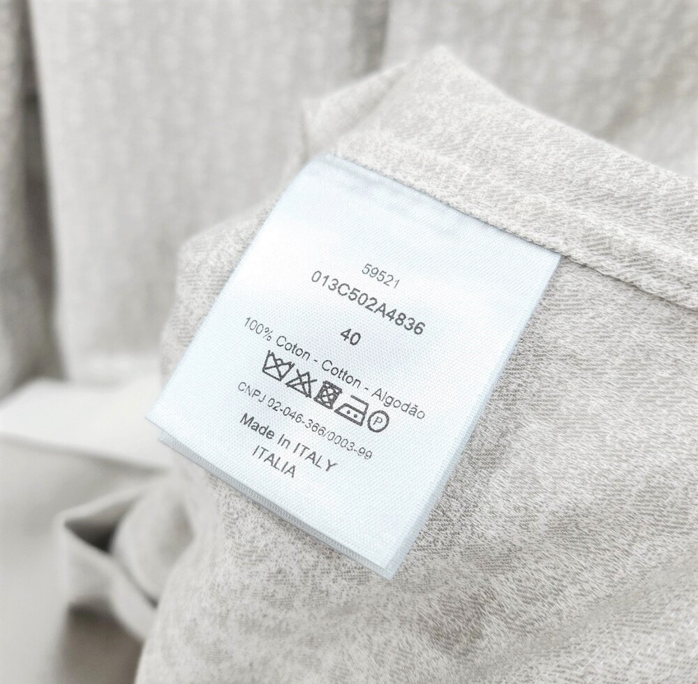 [럭스유] (새상품) 40 / 디올 그레이 오블리크 셔츠