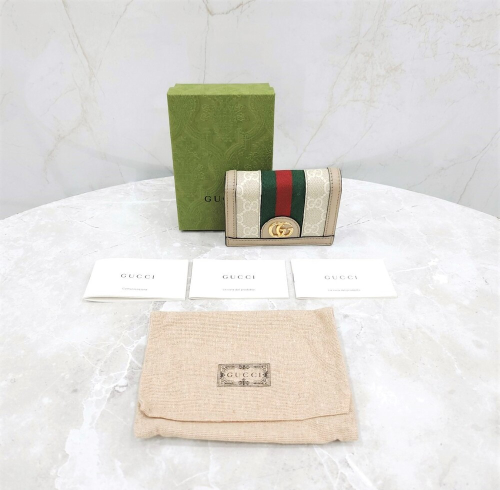 [럭스유] 구찌 오피디아 GG 삼선 카드지갑 523155