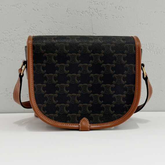 셀린느 트리옹프 폴코백 탄 미디움 숄더백 191502