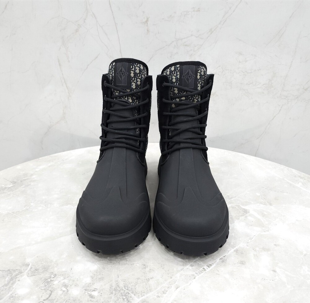 [럭스유] (새상품) 42 / 디올 오블리크 레더 부츠