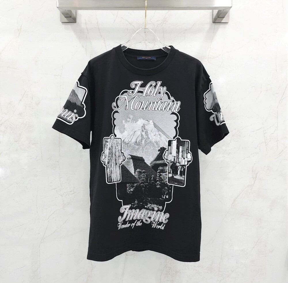 [럭스유] L / 루이비통 로고 프린팅 반팔 티셔츠