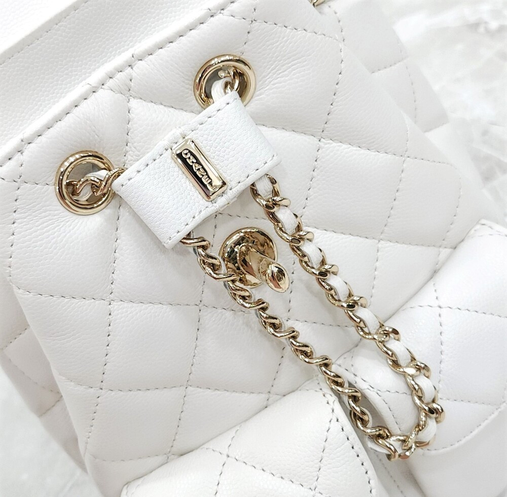 [럭스유] 샤넬 시즌 캐비어 투포켓 퀄팅 백팩 신형내장칩 AS3290