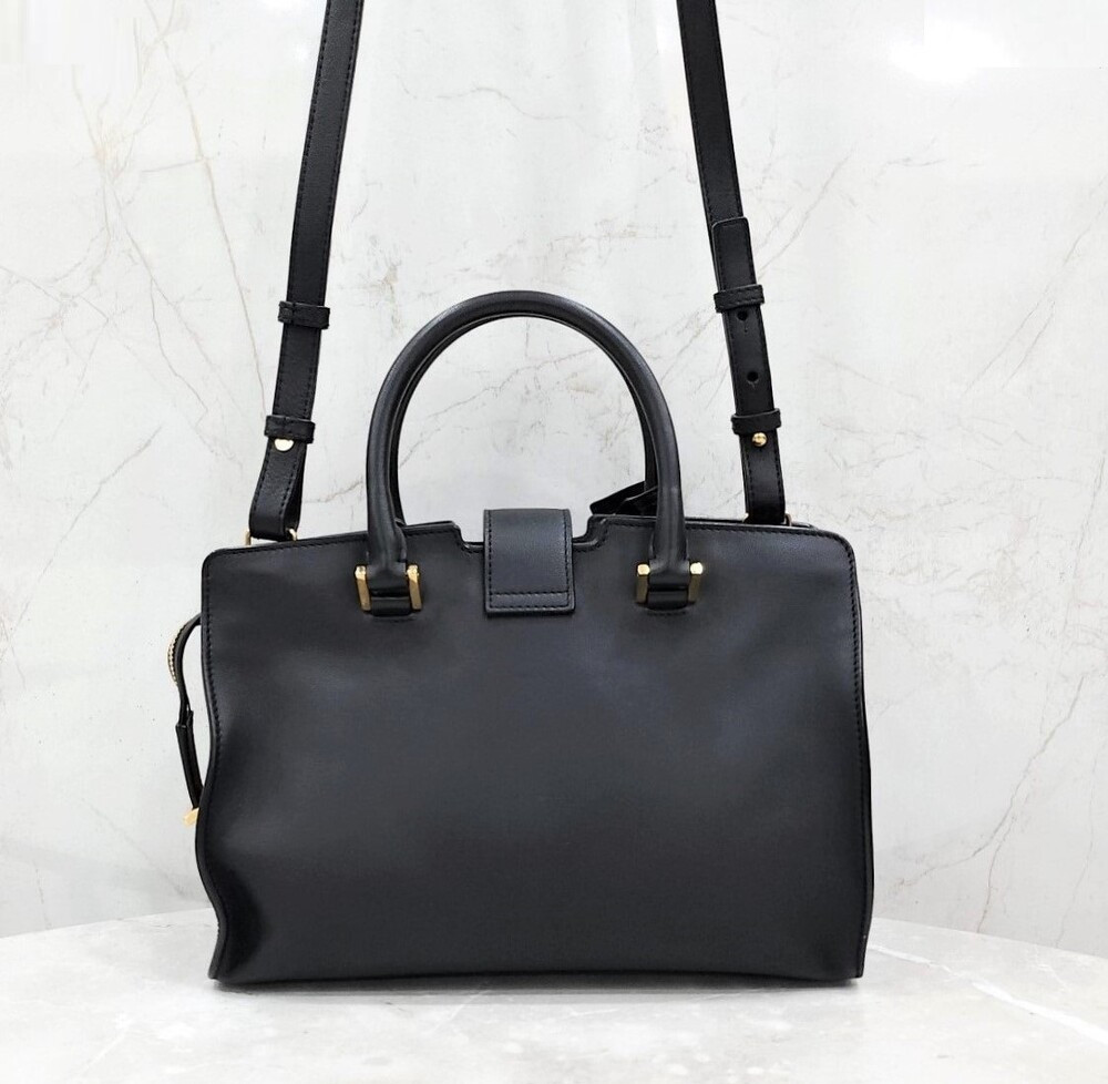 [럭스유] 생로랑 블랙 모노그램 베이비 카바스 숄더백 424868