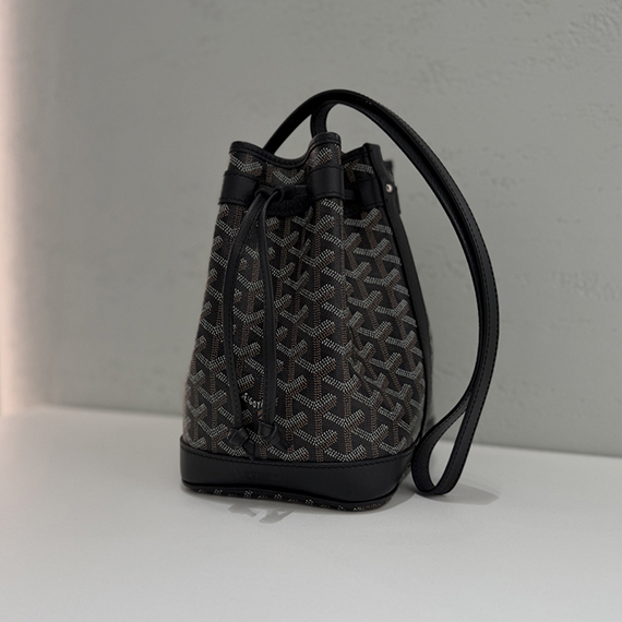 고야드 쁘띠 플로 PM 블랙 버킷백 AMAFLOTPM01