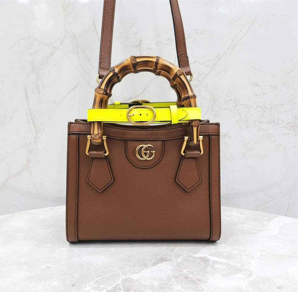 [럭스유] 구찌 다이애나 뱀부 미니 토트백 655661