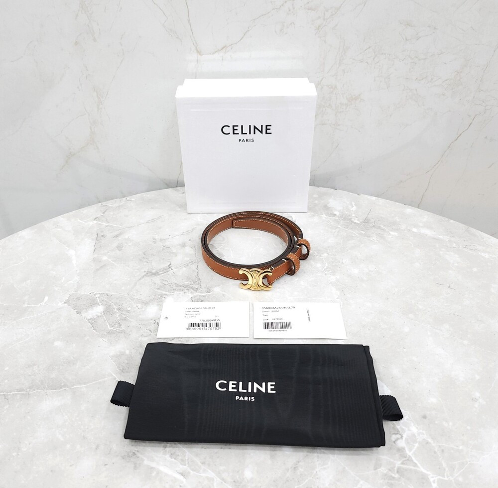 [럭스유] 셀린느 트리옹프 벨트 스몰 18mm 70 45AX63A78