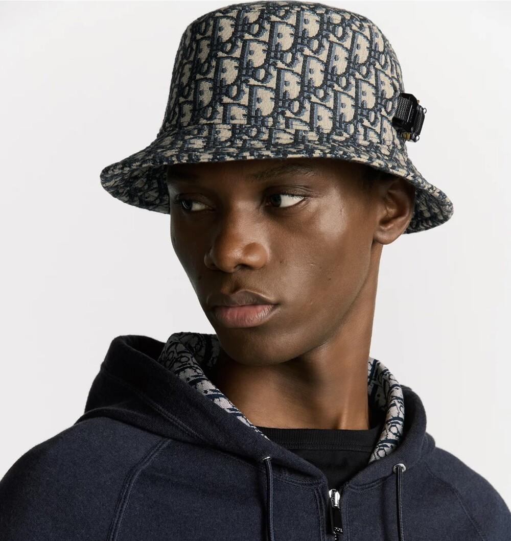 [럭스유] (새상품) 디올 오블리크 자카드 버킷햇 L