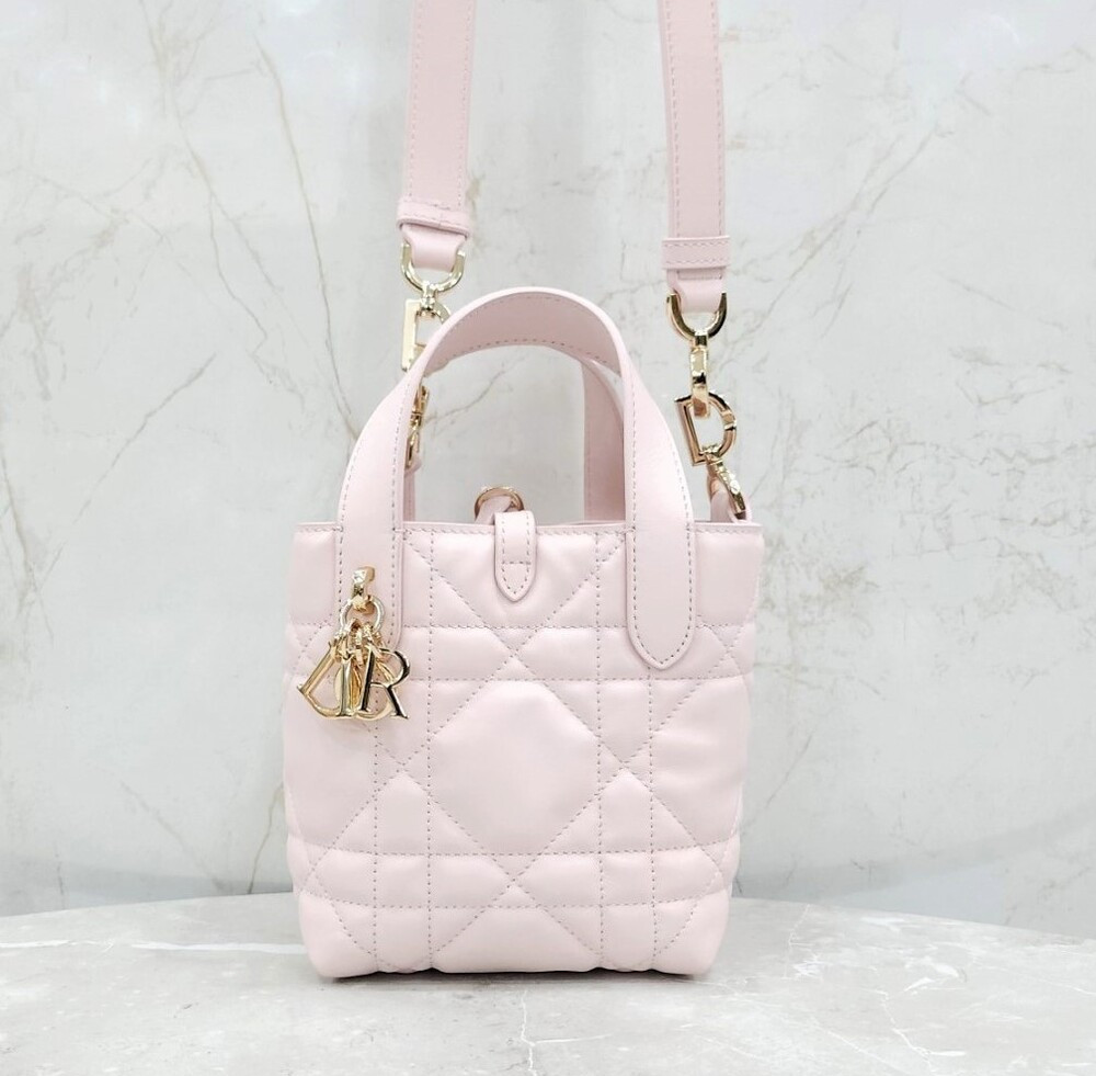 [럭스유] 디올 버티컬 나노 토트백 파우더핑크 까나쥬 S6100OSNW