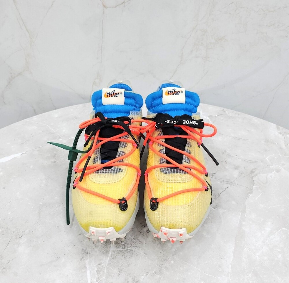 [럭스유] 235 / 오프화이트 X 나이키 베이퍼 스트릿 옐로우