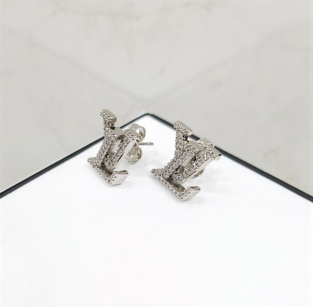 [럭스유] (새상품) 루이비통 LV 아이코닉 큐빅 귀걸이 M00608