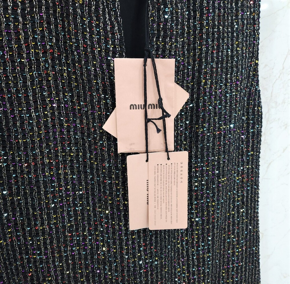 [럭스유] (새상품) 40 / 미우미우 트위드 원피스