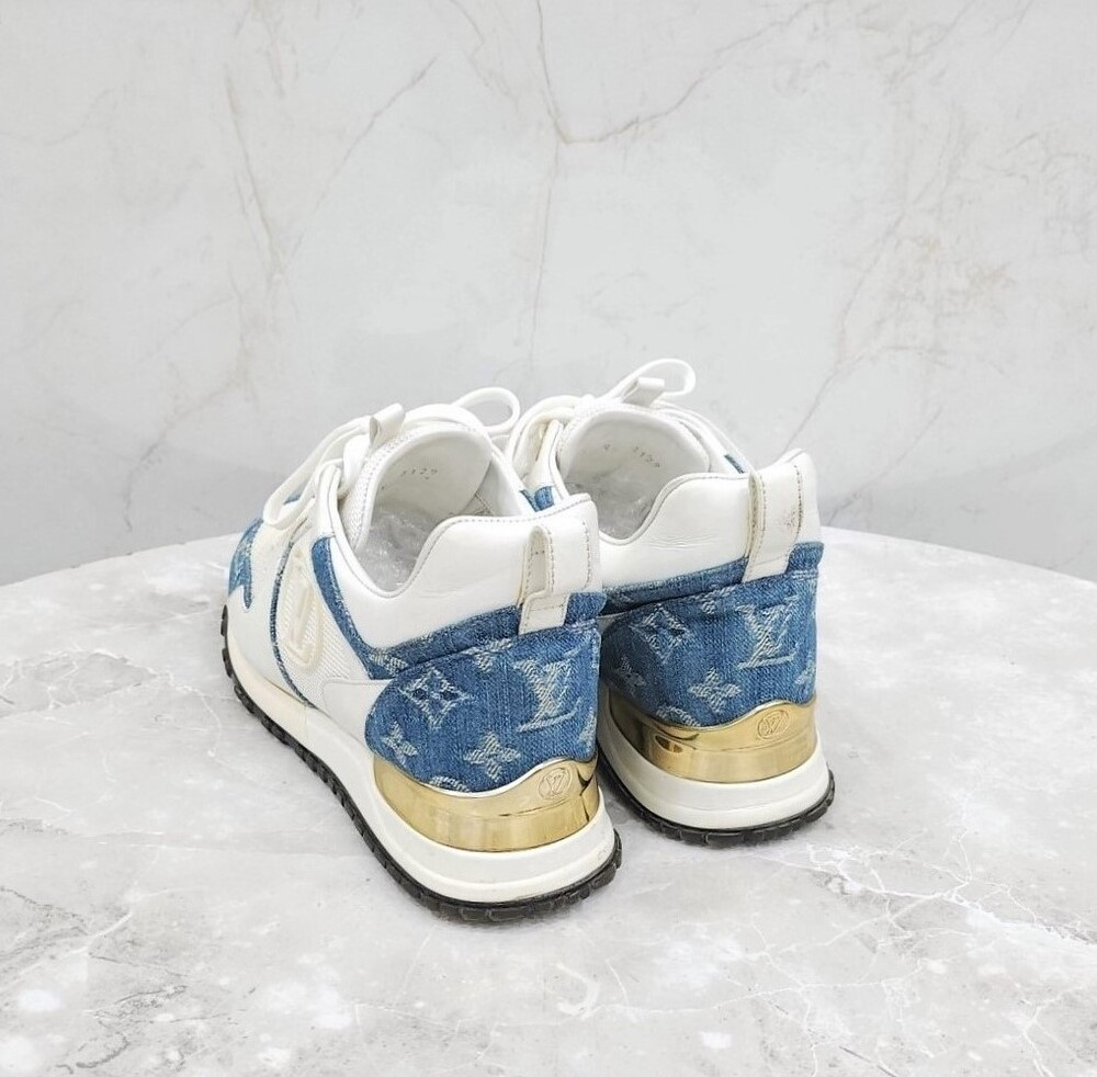 [럭스유] 36 / 루이비통 LV 데님 런어웨이 스니커즈