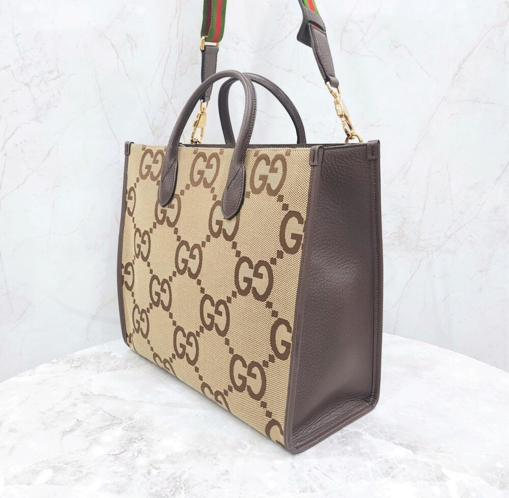 [럭스유] 구찌 GG 점보 캔버스 토트백