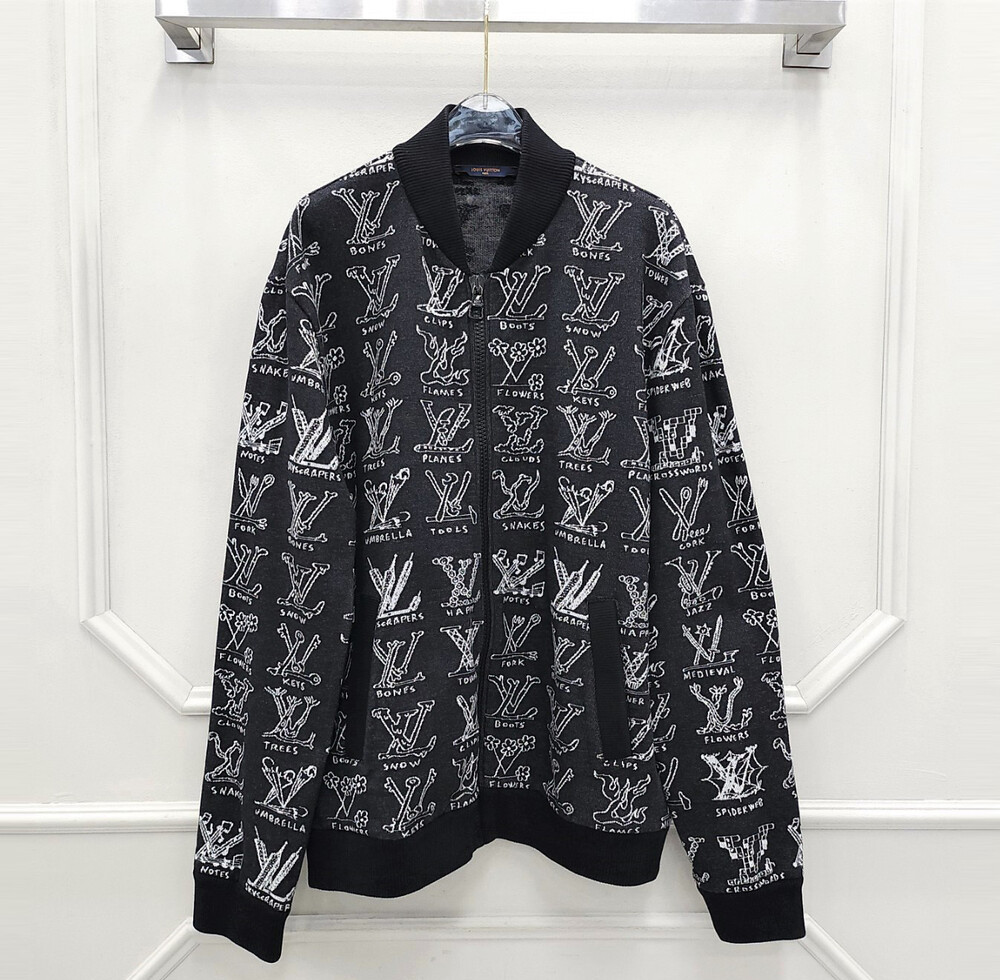 [럭스유] XL / 루이비통 LV 카툰 자카드 집업