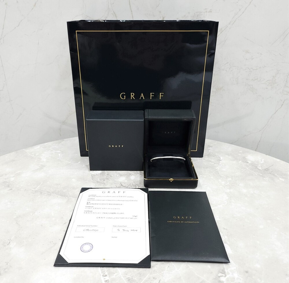 [럭스유] 그라프 스파이럴 파베 다이아몬드 뱅글 팔찌 RGB351-145