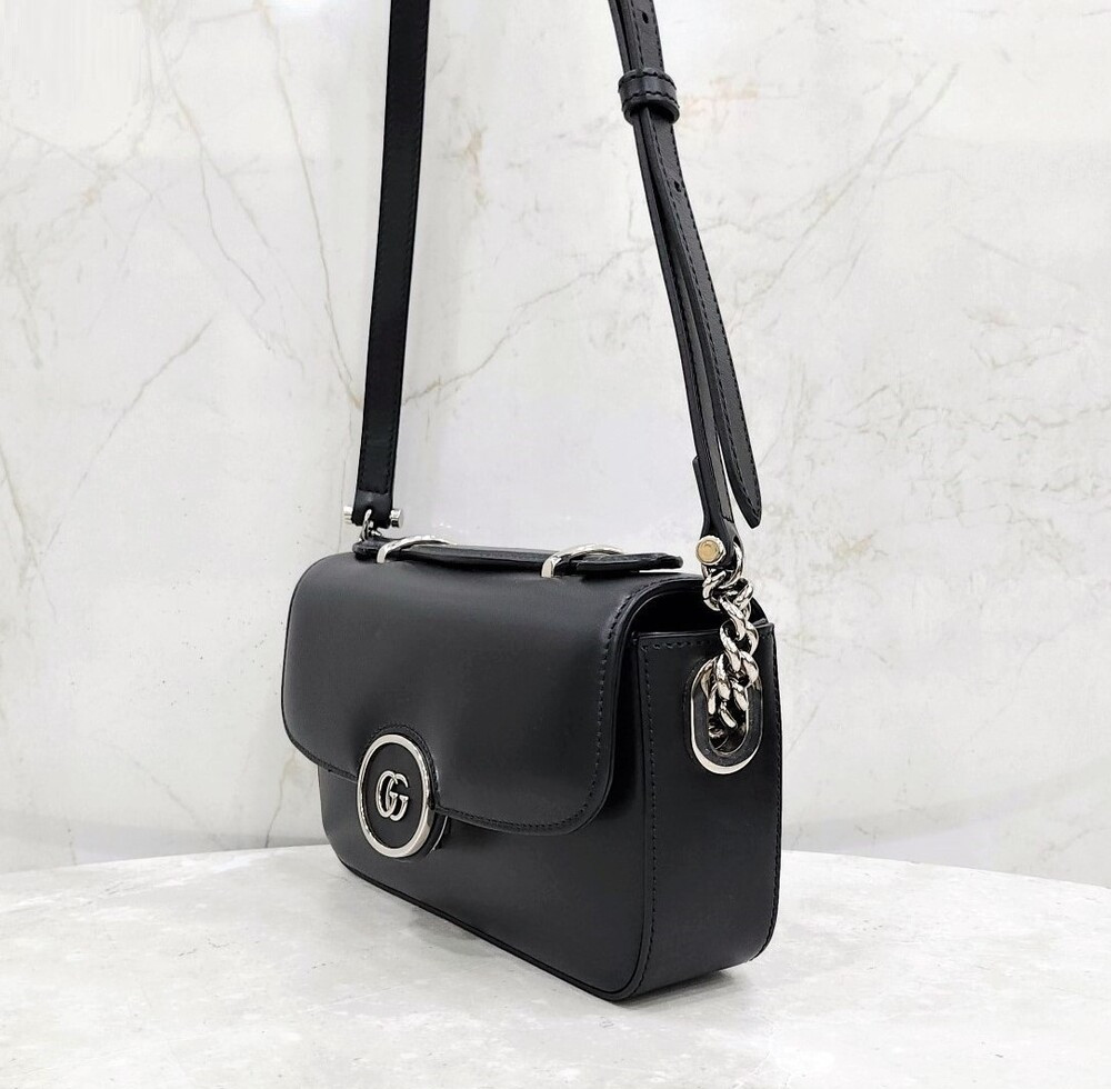 [럭스유] 구찌 쁘띠 GG 미니 탑핸들 숄더백 739722