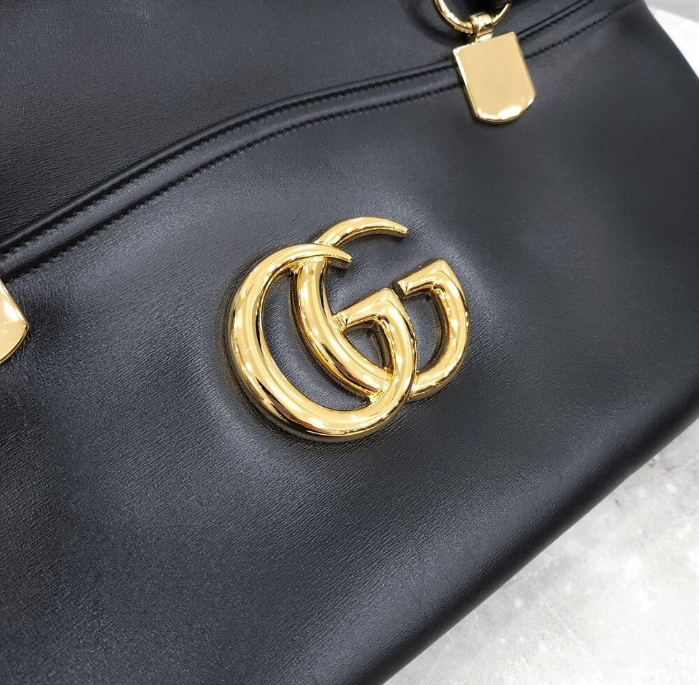 [럭스유] 구찌 블랙 레더 알리백 550130