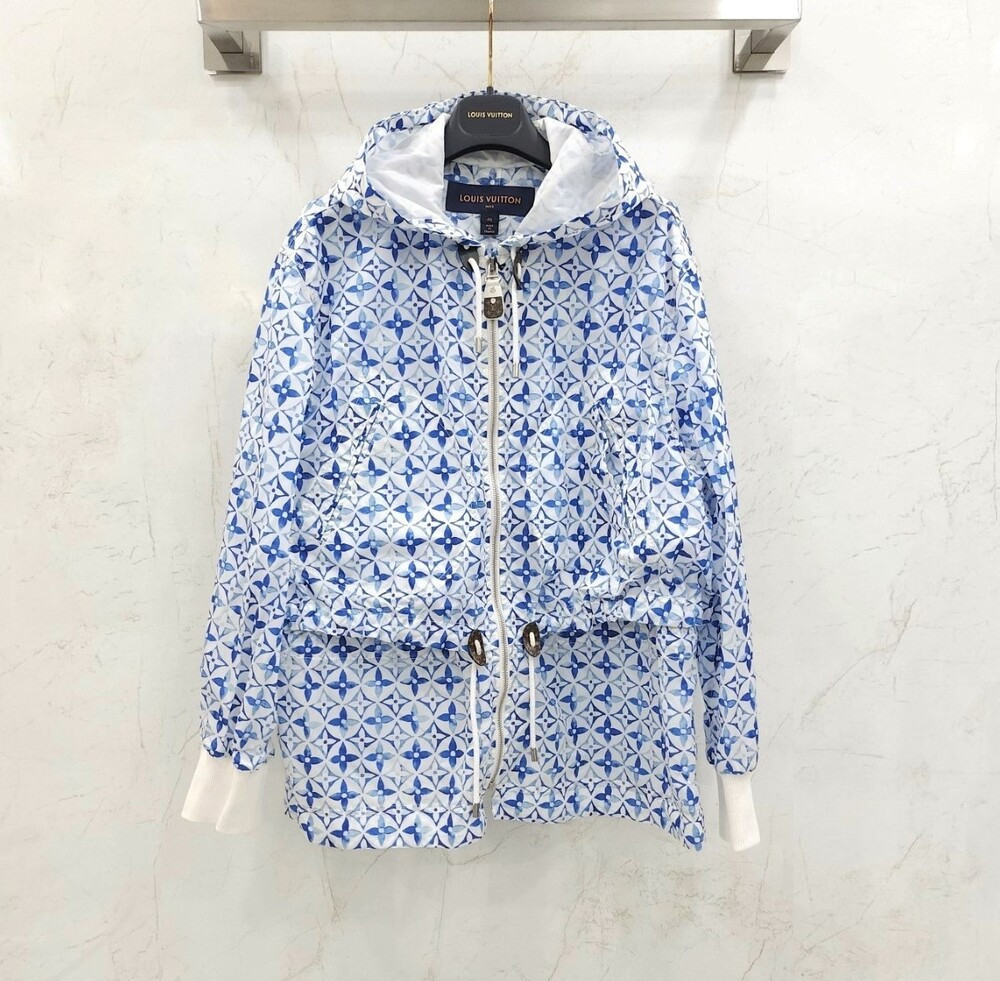 [럭스유] (새상품) 40 / 루이비통 모노그램 플라워 타이 트윌 자켓 1ABQ58