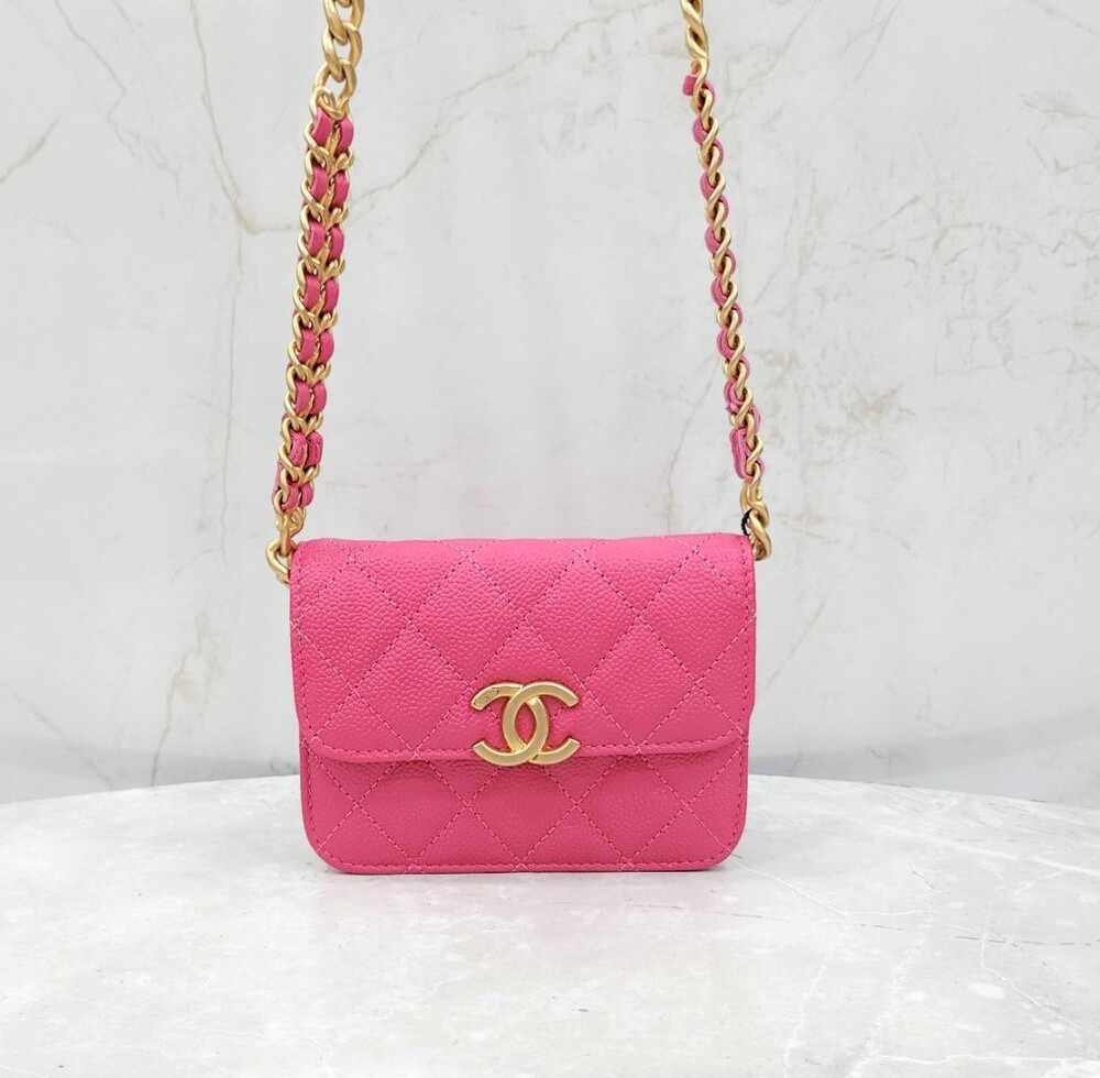 [럭스유] (새상품) 샤넬 캐비어 멜로디 체인 미니 크로스백 AP2629