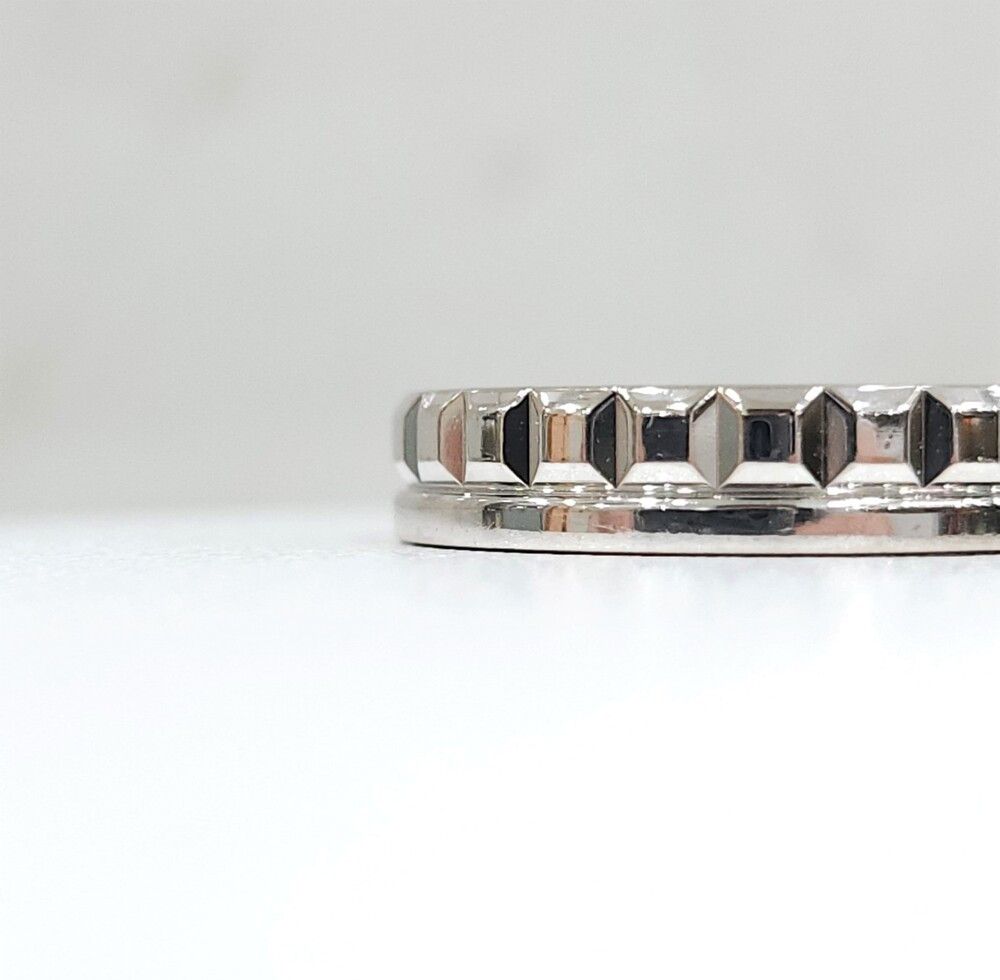 [럭스유] 부쉐론 콰트로 레디언트 에디션 웨딩밴드 링 50호