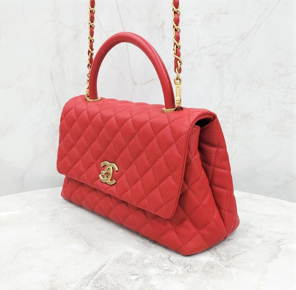 [럭스유] 샤넬 코코핸들 플랩백 미듐 25번대 A92991