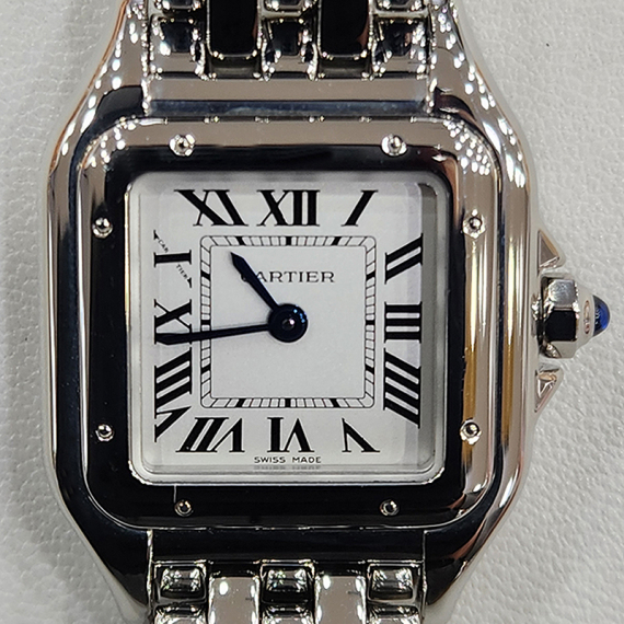 까르띠에 펜더 스몰 스틸 여성용 시계 24년 전시상품급 WSPN0006