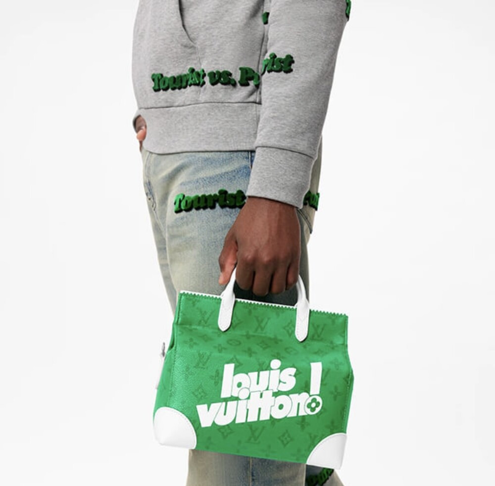 [럭스유] 루이비통 리터 백 그린 빈티지 모노그램 M80815