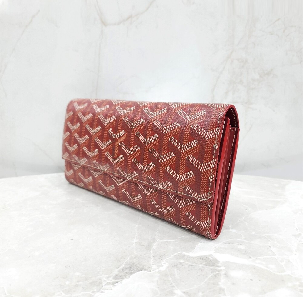 [럭스유] 고야드 스페셜 레드 바렌 장지갑