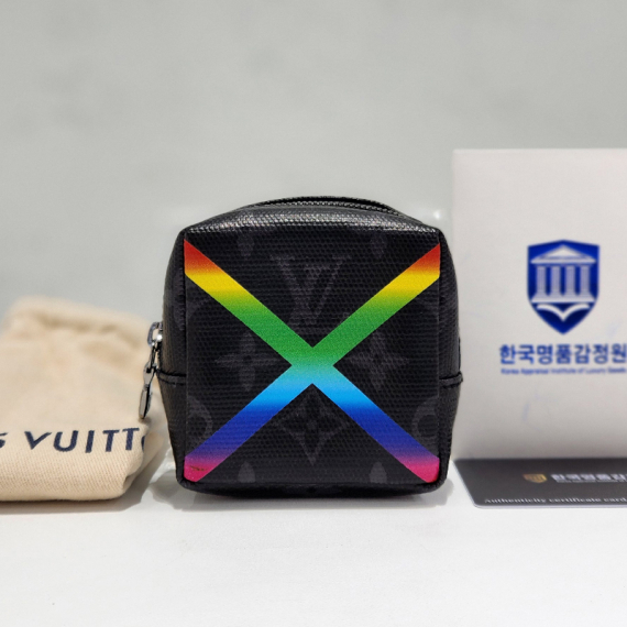 루이비통 x 오프화이트 스퀘어 파우치 키링 MP2467