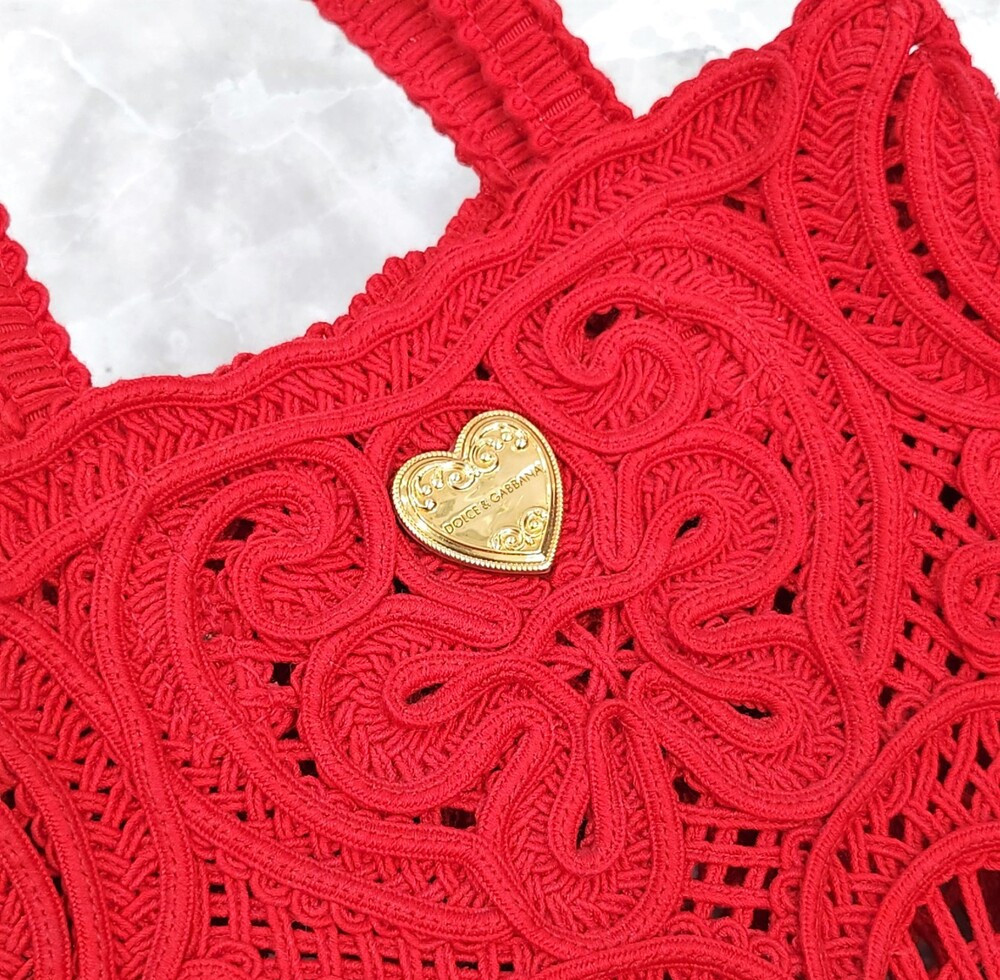 [럭스유] (새상품) 돌체앤가바나 코르도네토 스몰 레이스 쇼퍼